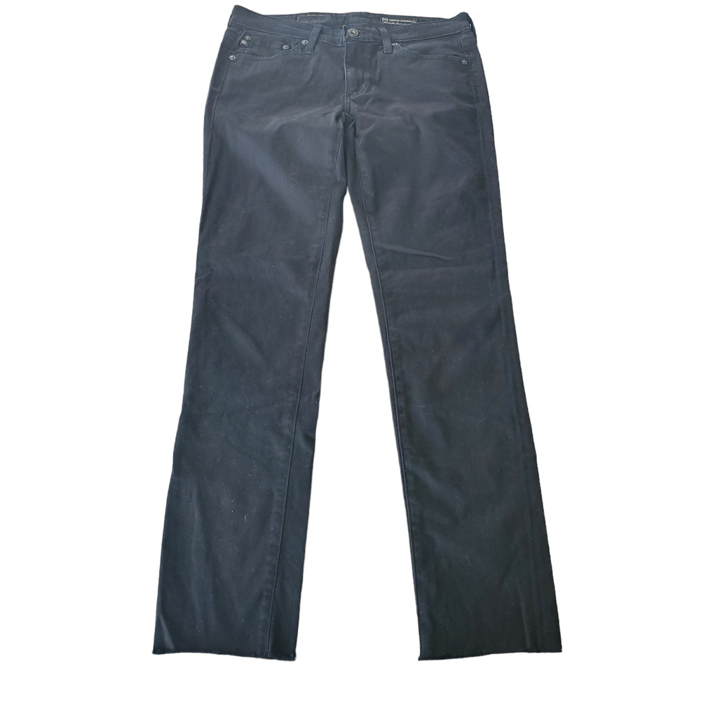 AG Black Raw Hem Skinny Jeans Size 26